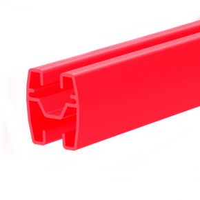 Профиль алюминиевый подвесной ECOTRACK-2000, цвет красный