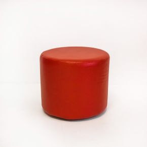 Банкетка цилиндр h=370мм, d=400мм, цвет красный