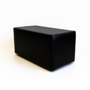 Банкетка прямоугольник 670х330х360мм, цвет черный