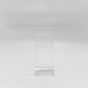 Двусторонняя подставка вертикальная (менюхолдер) 1/3 А4 "Евро" 100*210мм, прозрачный акрил